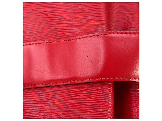 Borsa a Spalla Louis Vuitton Epi Sac Depaule PM Rosso - vista 12