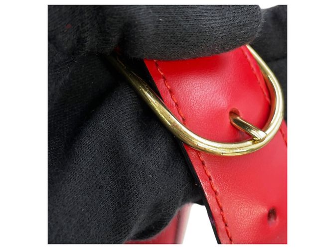 Borsa a Spalla Louis Vuitton Epi Sac Depaule PM Rosso - vista 14