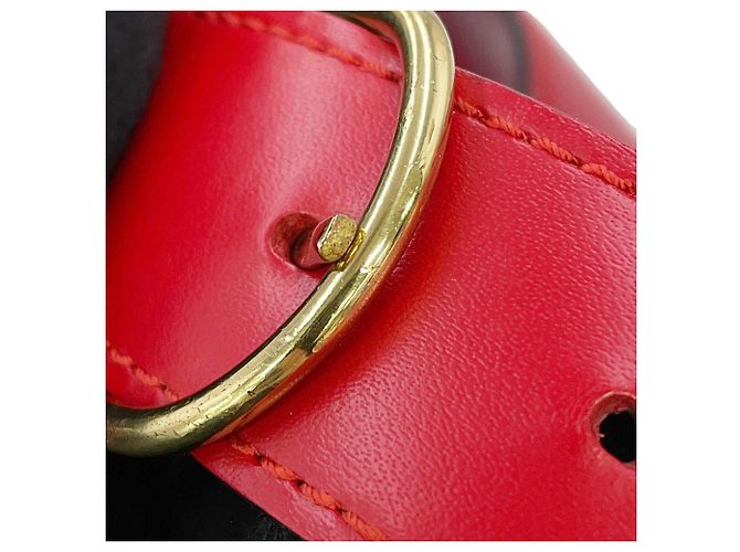 Borsa a Spalla Louis Vuitton Epi Sac Depaule PM Rosso - vista 15