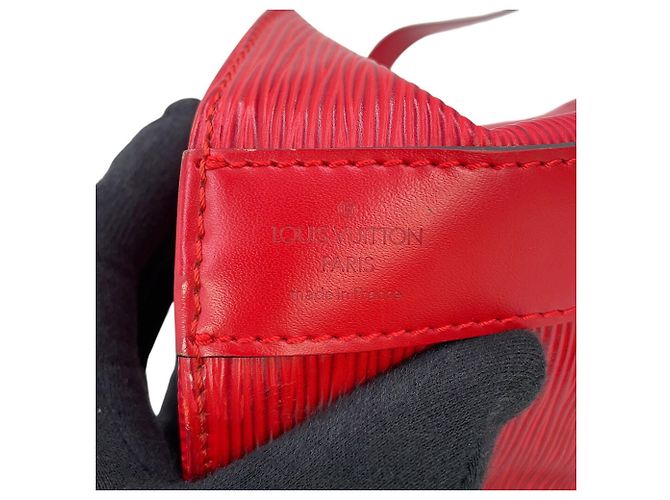 Borsa a Spalla Louis Vuitton Epi Sac Depaule PM Rosso - vista 16