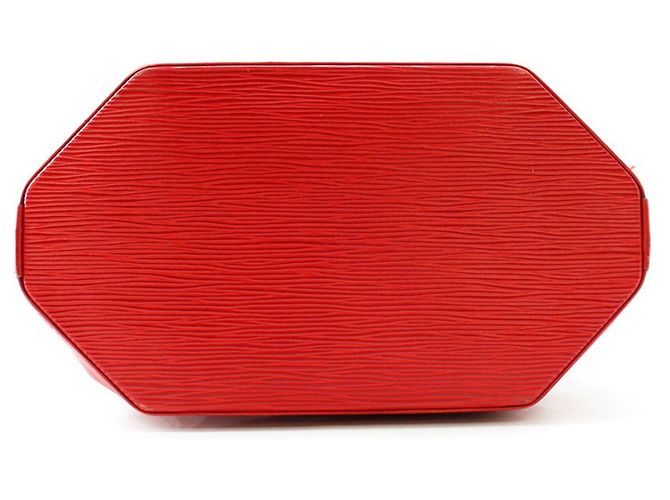 Borsa a Spalla Louis Vuitton Epi Sac Depaule PM Rosso - vista 3