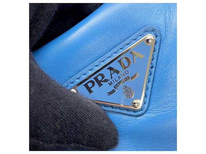Borsa Prada Re-Edition 2005 Re-Nylon Blu chiaro - vista 10