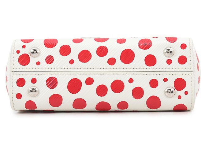 Cluny Borsa a tracolla in pelle Epi Louis Vuitton Bianco Rosso - vista 3