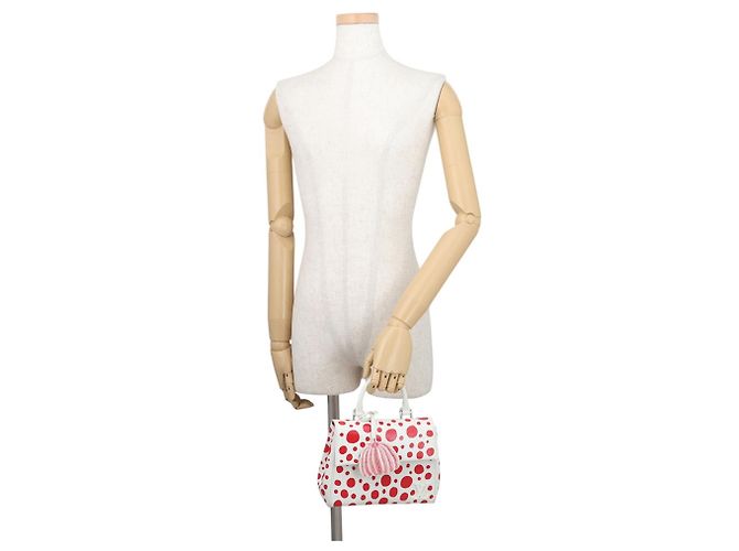 Cluny Borsa a tracolla in pelle Epi Louis Vuitton Bianco Rosso - vista 4