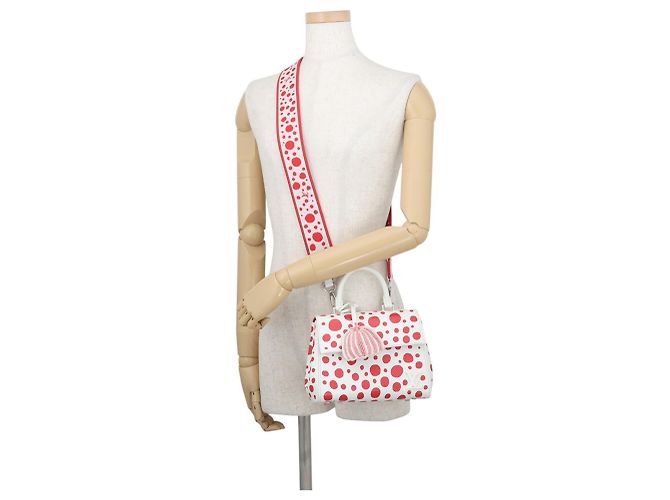 Cluny Borsa a tracolla in pelle Epi Louis Vuitton Bianco Rosso - vista 5