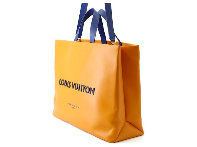 Borsa Tote in pelle zafferano Louis Vuitton D'oro - vista 2