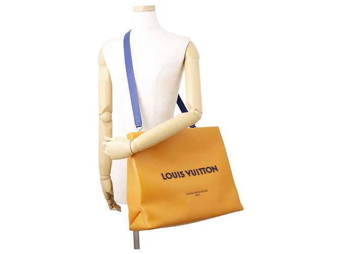 Borsa Tote in pelle zafferano Louis Vuitton D'oro - vista 5