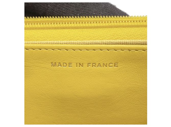 Portafoglio a Spalla Chanel Classic Matelassé Giallo - vista 18