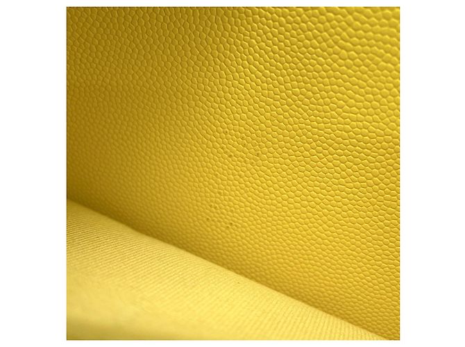 Portafoglio a Spalla Chanel Classic Matelassé Giallo - vista 8