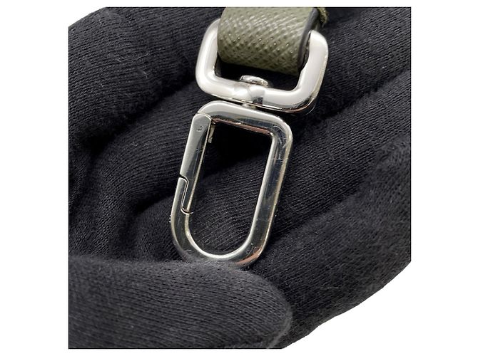 Borsa a Spalla Prada Khaki Saffiano Cachi - vista 11