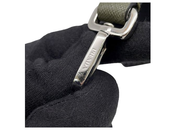 Borsa a Spalla Prada Khaki Saffiano Cachi - vista 12