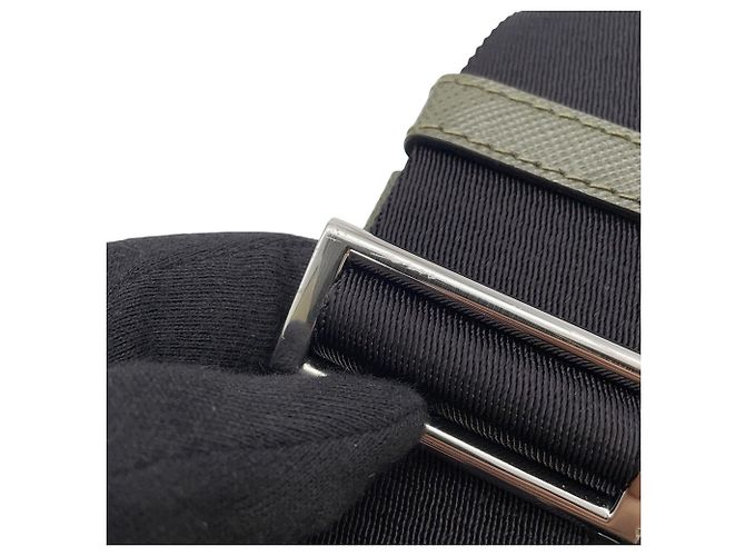Borsa a Spalla Prada Khaki Saffiano Cachi - vista 13