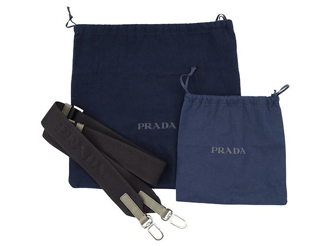 Borsa a Spalla Prada Khaki Saffiano Cachi - vista 16