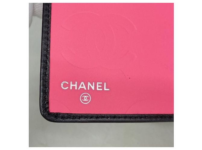 Cartera larga de piel de cordero Cambon Chanel Negro - vista 4