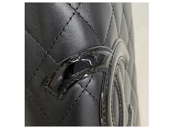 Cartera larga de piel de cordero Cambon Chanel Negro - vista 5