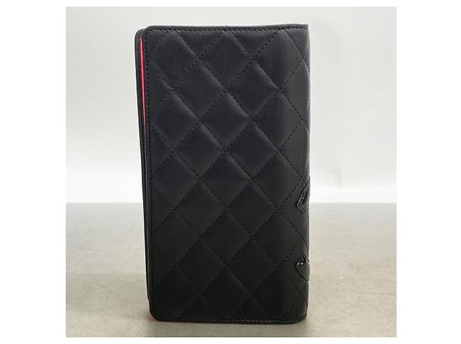 Cartera larga de piel de cordero Cambon Chanel Negro - vista 7