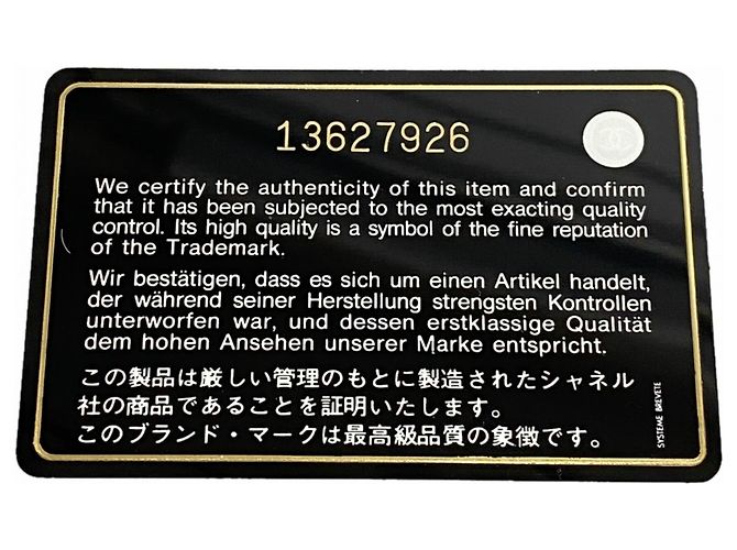 Cartera larga de piel de cordero Cambon Chanel Negro - vista 8