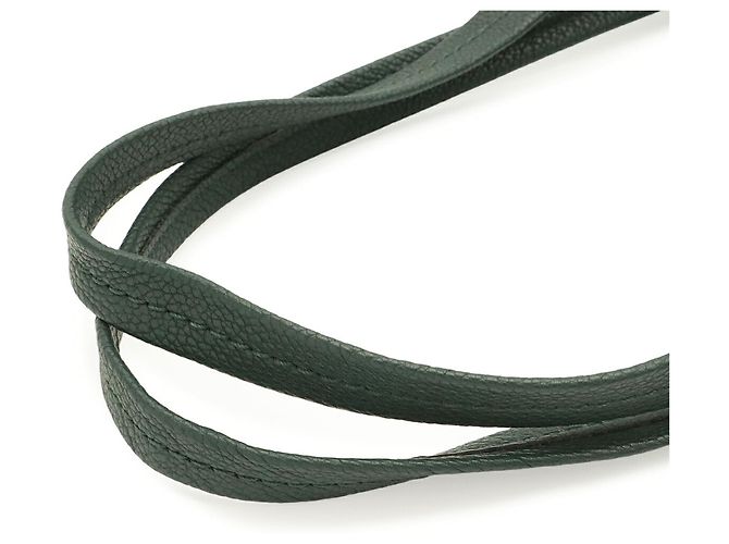 Céline Borsa tote Celine Cabas Phantom Small Belt verde scuro - vista 6