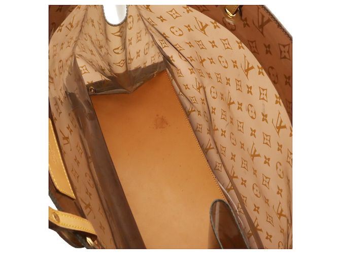 Borsa Tote Louis Vuitton Monogram Vinyl Cabas Cruise Marrone - vista 7