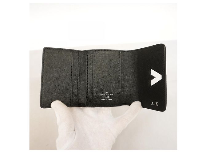 Louis Vuitton Noir Tri-fold Wallet Schwarz - Ansicht 4