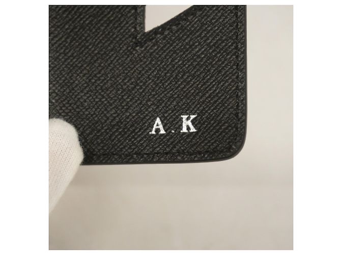 Louis Vuitton Noir Tri-fold Wallet Schwarz - Ansicht 6