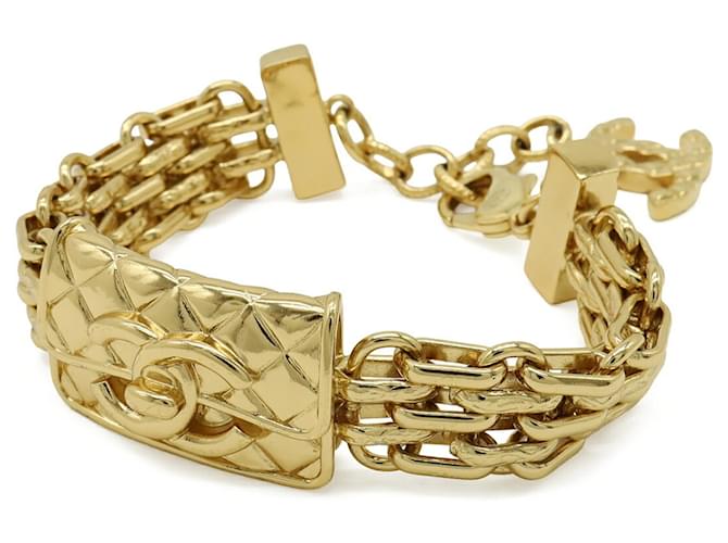Bracciale Charm Matelassé Coco Mark Chanel D'oro - vista 2