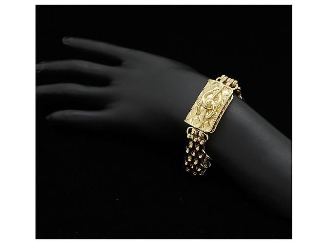 Bracciale Charm Matelassé Coco Mark Chanel D'oro - vista 7