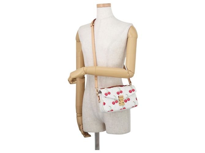 Borsa a tracolla Louis Vuitton Monogram Cherry Bianco Monogramma - vista 4