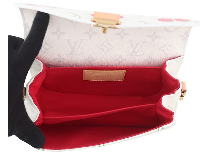 Borsa a tracolla Louis Vuitton Monogram Cherry Bianco Monogramma - vista 5