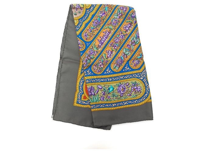 Hermès Hermes Carre 90 QALAMDAN Schal Braun Mehrfarben - Ansicht 2