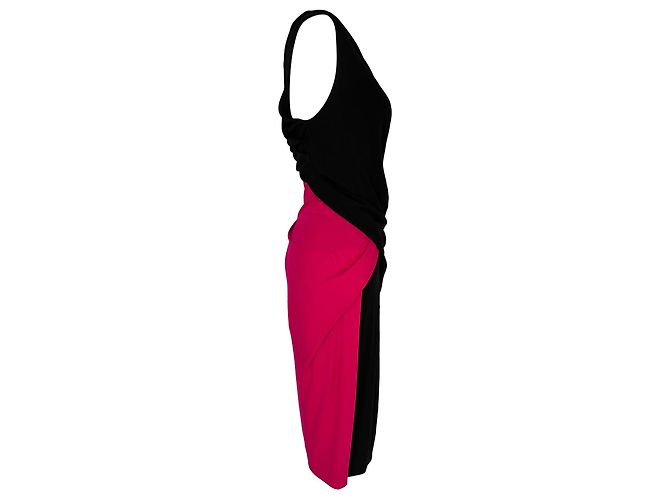 Alexander Wang Drapierte Midi-Kleid in Color-Blocking aus mehrfarbiger Viskose Mehrfarben - Ansicht 2