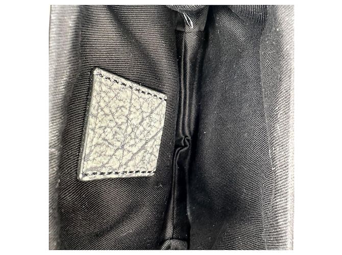 Borsa a tracolla con patta e catena Alexander Mcqueen in pelle grigia Grigio - vista 10