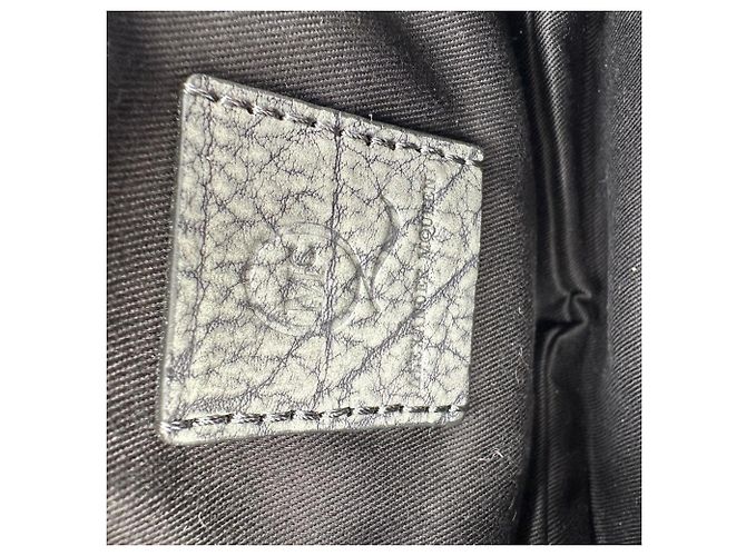 Borsa a tracolla con patta e catena Alexander Mcqueen in pelle grigia Grigio - vista 11