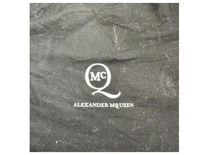 Borsa a tracolla con patta e catena Alexander Mcqueen in pelle grigia Grigio - vista 16