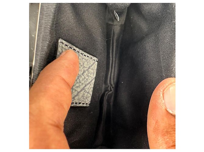 Borsa a tracolla con patta e catena Alexander Mcqueen in pelle grigia Grigio - vista 9