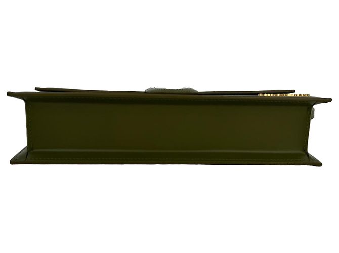 Borsa a tracolla Jacquemus The Long Bambino Flap in pelle di vitello Olive Verde Verde oliva - vista 6