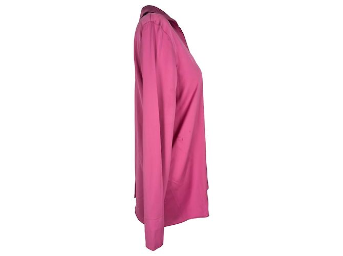 Camicia La Chemise Notte di Jacquemus in raso rosa - vista 2