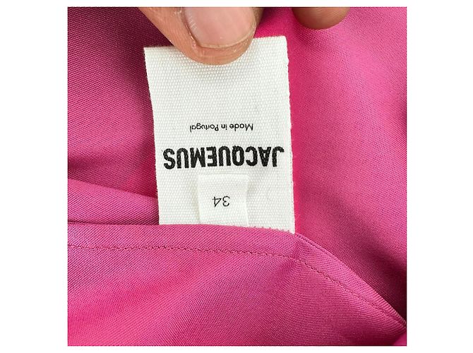 Camicia La Chemise Notte di Jacquemus in raso rosa - vista 6