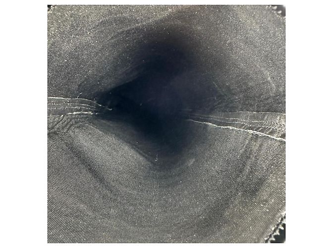 Stivali Prada con punta quadrata sopra il ginocchio in pelle vernice nera Nero - vista 8