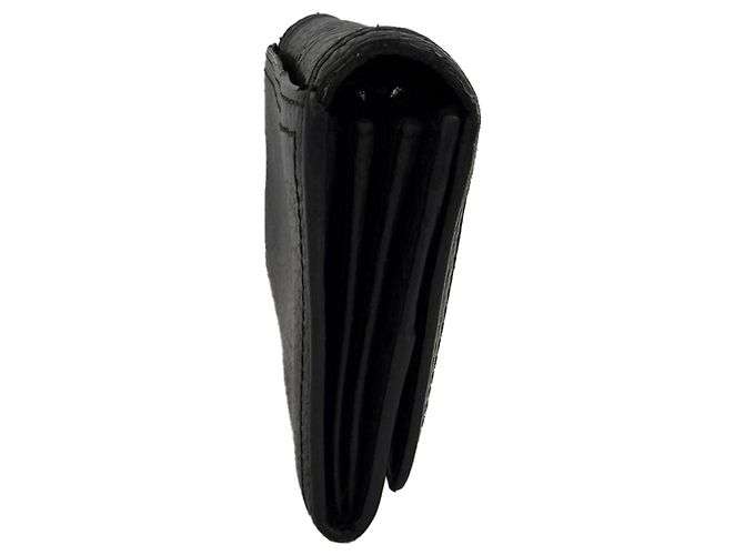 Céline Portafoglio lungo Celine Triomphe-Embossed in pelle nera Nero - vista 2