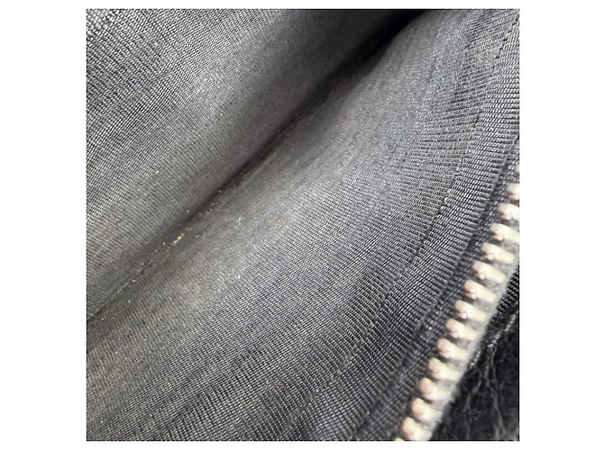 Céline Portafoglio lungo Celine Triomphe-Embossed in pelle nera Nero - vista 7