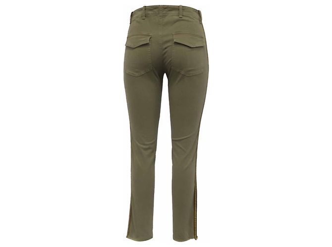 Pantalones Jenna de Nili Lotan en algodón verde - vista 3