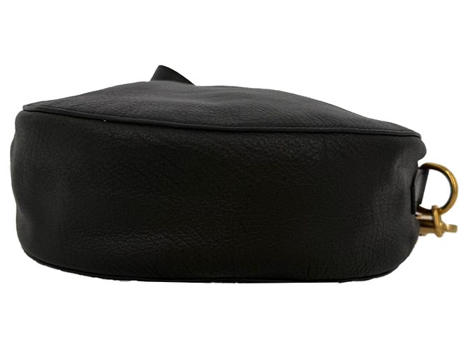 Petit sac à bandoulière Knight de Burberry en cuir de veau noir - vue 4