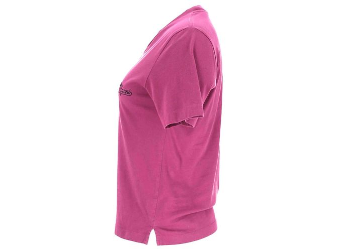 T-shirt Marni con logo in cotone rosa Marrone - vista 2
