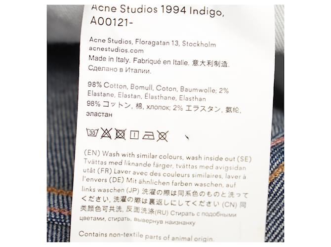 Jeans Regular Fit Acne Studios en denim azul Azul claro - vista 6