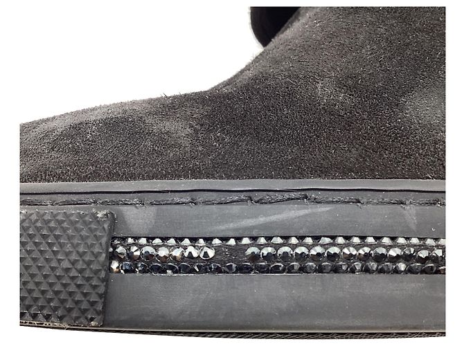 Rene Caovilla Botines de cuña René Caovilla en ante negro - vista 12