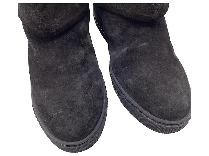 Rene Caovilla Botines de cuña René Caovilla en ante negro - vista 13