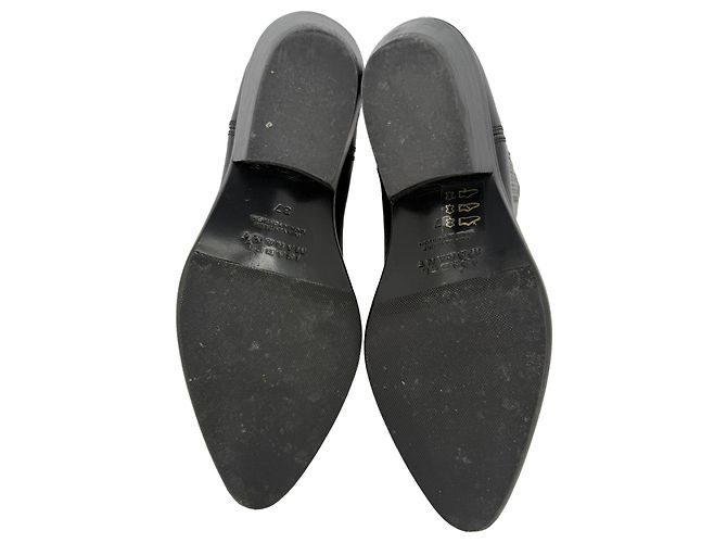 Stivaletti Delena in pelle nera Isabel Marant Nero - vista 6