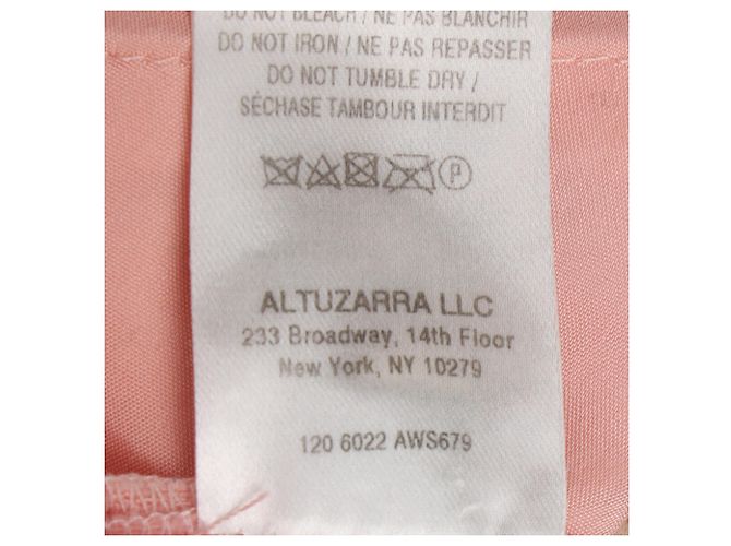 Altuzarra gerade Hose aus rosa Virgin Wool Braun Pink - Ansicht 3