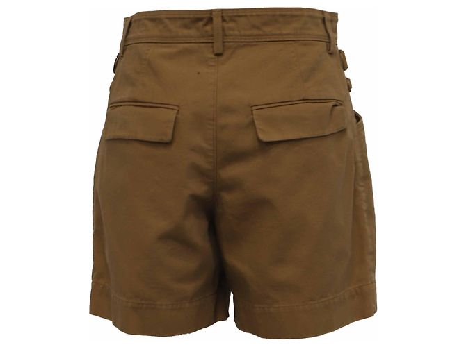 Short plisado Fairy en algodón marrón Isabel Marant Castaño Roja - vista 3